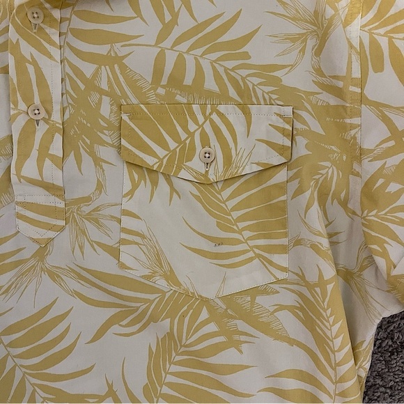 MADEWELL Short Sleeve Pullover Work Shirt In Tropical Print Size XL - Picture 9 of 11